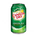 Canned pop ginger ale